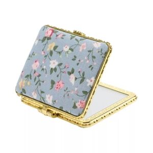 Floral Compact Mirror Rectangular